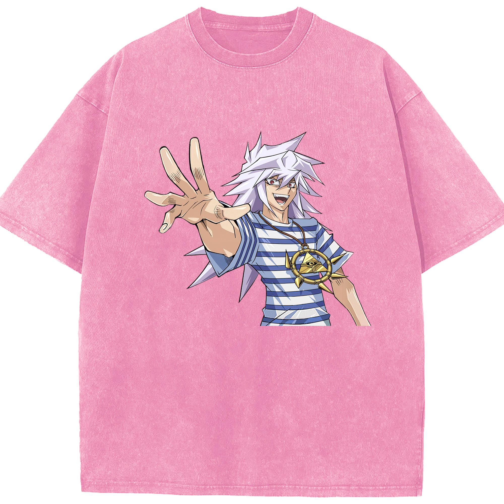 （画像用） 遊☆戯☆王 Yu-Gi-Oh! 綿100% ヴィンテージ風 半袖Tシャツ（フロントプリント）